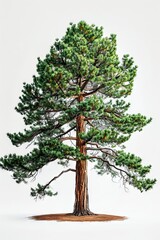 Obraz premium redwood on white background 