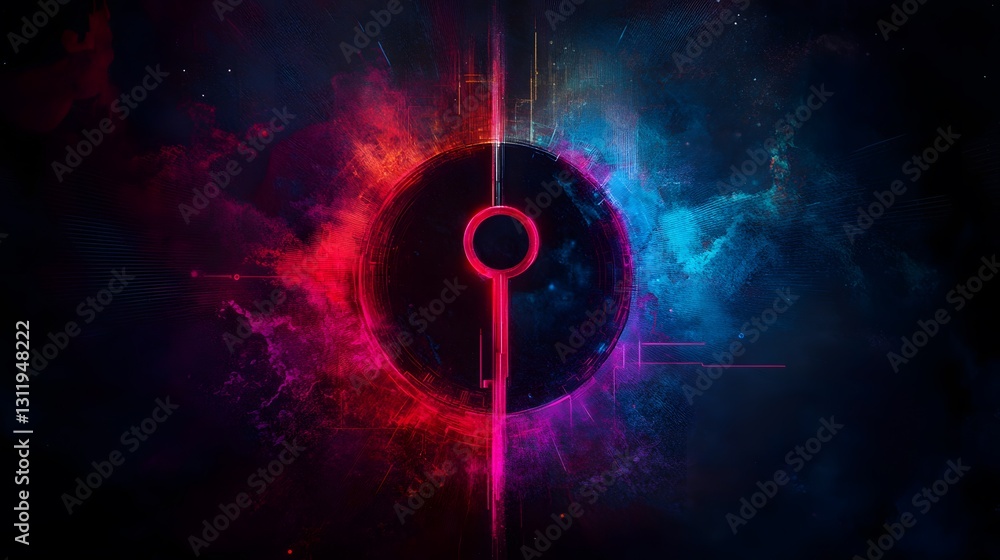 Poster a conceptual image of an ai-driven key unlocking a futuristic digital lock, symbolizing innovation, 