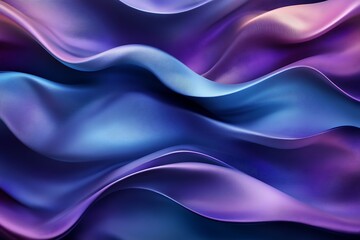 Obraz premium Abstract purple and blue flowing waves.