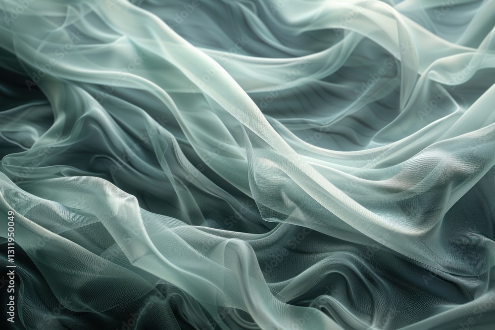 Poster weightless silk drapes beautifully, creating dreamy abstract patterns enhanced by soft diffused ligh