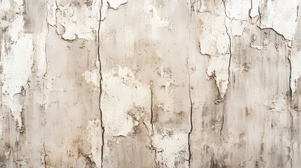 Obraz premium Distressed wall shows peeling paint and cracks from aging