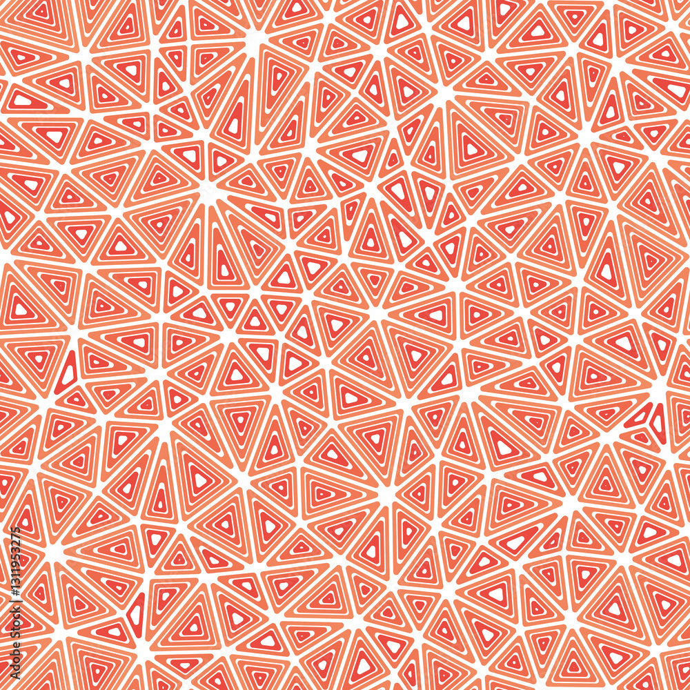 Poster vector science background. compact shape size. multiple repeated inner triangles. single color tone 