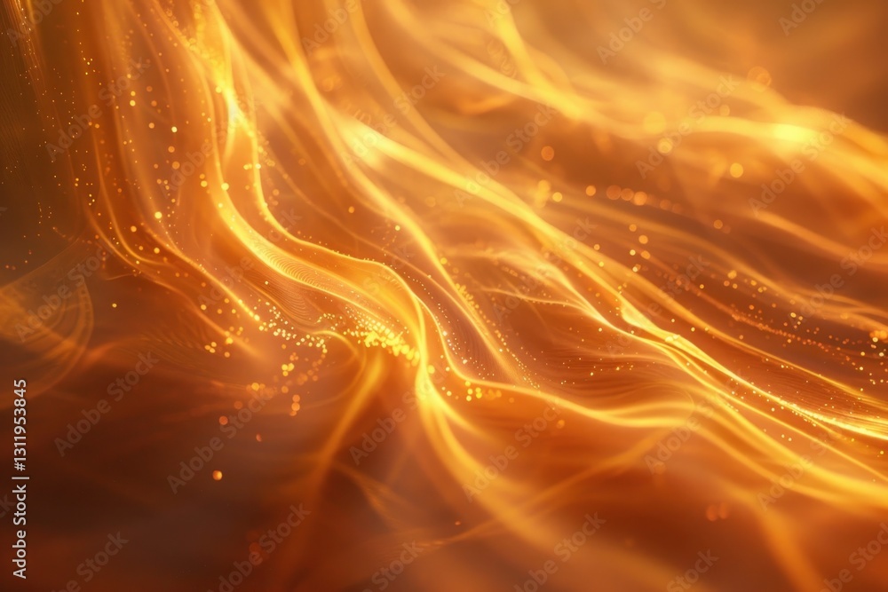 Aufkleber elegant golden sunlight flows in soft diffused streaks, creating a dreamy and inviting atmosphere fi