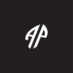 Initial logo design esport AP gaming and bold concept 
