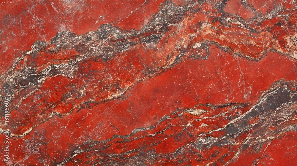 Poster vibrant red jasper stone displays dynamic swirling patterns and textures