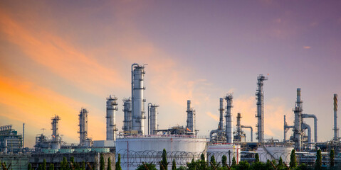 Fototapeta premium Oil and Gas Industrial zone,The equipment of oil refining,Close-up of industrial pipelines of an oil-refinery plant,Detail of oil pipeline with valves in large oil refinery.