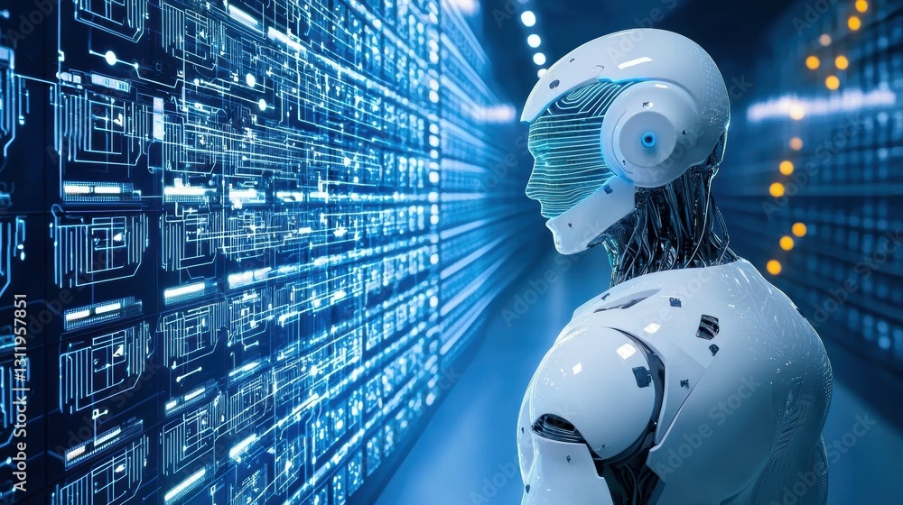 Poster ai-powered business transformation approach to streamlining operations in technology sector