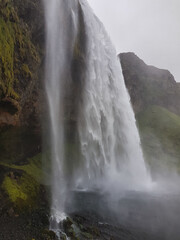 Obraz premium Iceland – Majestic Waterfalls Amidst the Rugged Beauty of the Island