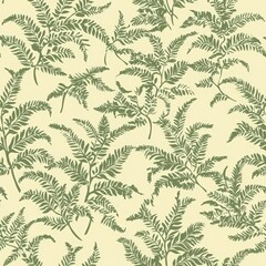 Gorgeous green leaves pattern creating a seamless wallpaper background for nature-loving designers and decorators
