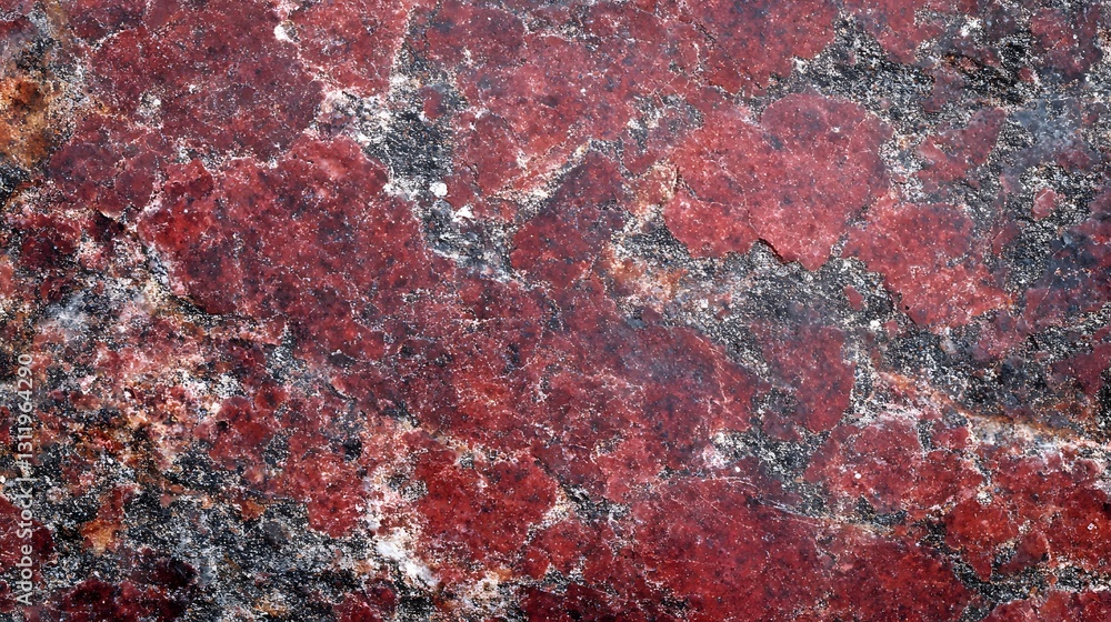 Poster a captivating close up of a red rock surface structure