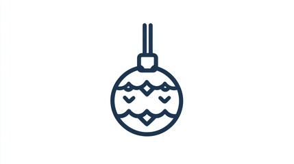 Obraz premium Christmas Ornament Line Art