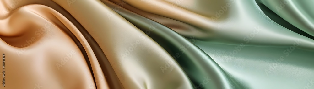 Poster elegant fabric drapes with smooth texture in a soft light