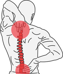 Man suffering from back pain