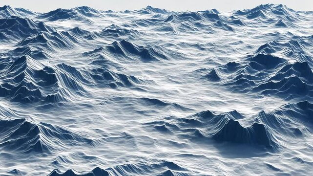 Rough ocean waves, aerial view, white sky, background texture, website