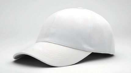 Fototapeta premium Blank white baseball cap (1)