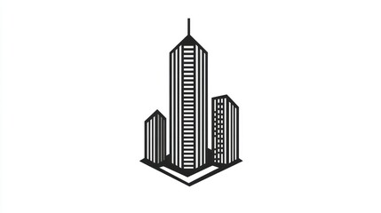 Modern City Skyline Silhouette