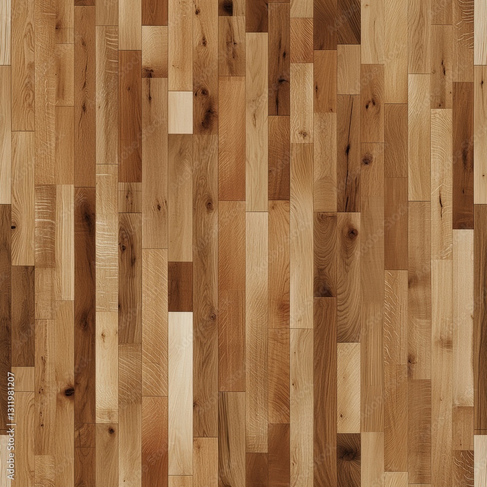 Poster seamless elegant wood floor with intricate pattern showcasing natural grain and texture in a warm an