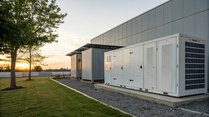 Energy Storage Solutions - Silhouette Photography with Natural Elements for Clean Energy Concepts