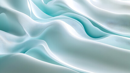 Obraz premium in a soft glowing white and aqua palette, conveying purity and rejuvenation 