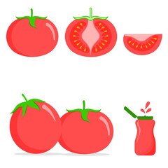 A set of photos of various types of tomatoes