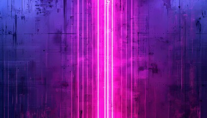 Obraz premium Background with neon rays on stone texture. Modern neon wallpaper. Neon glare on wet stone. Cyberpunk background. Generated by AI