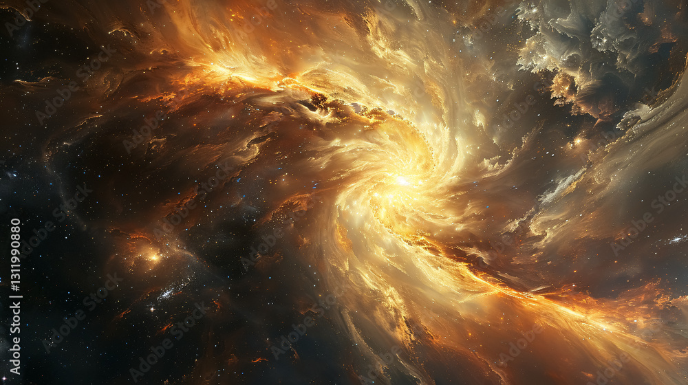 Wall mural embark on a celestial journey through mesmerizing nebulae and galaxies in the infinite cosmos. explo