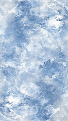 Obraz premium Soft blue watercolor texture with cloud-like patterns, suitable for backgrounds or designs