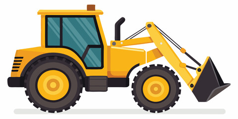 Powerful Yellow Loader Tractor for Construction and Farm Work