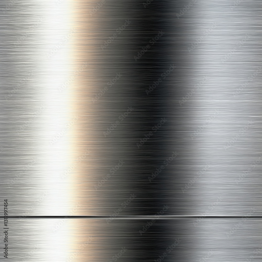 Poster seamless a close-up view of a metal plate showcasing a unique metallic texture with light reflection