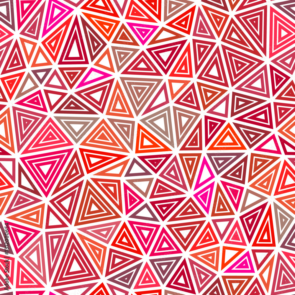 Poster triangles background design. medium shape size. multiple repeated inner triangles. multiple colors s