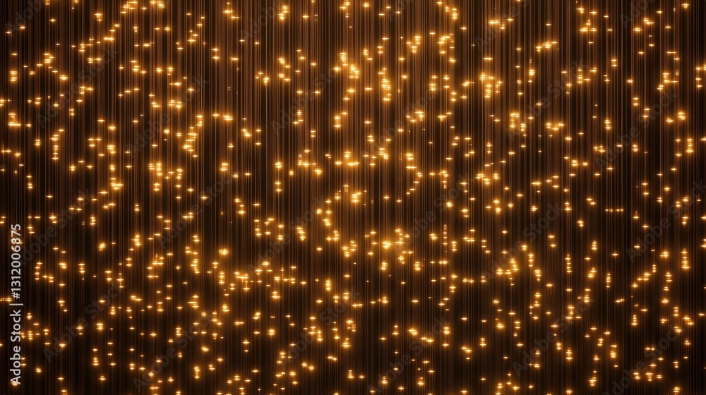 Aufkleber a shimmering background of golden lights against a dark backdrop, creating a festive and captivating