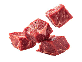 Fototapeta premium raw meat on white
