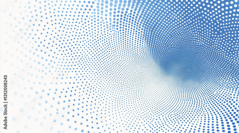 Aufkleber a gradient technology-inspired background featuring an abstract pattern of white and blue dots