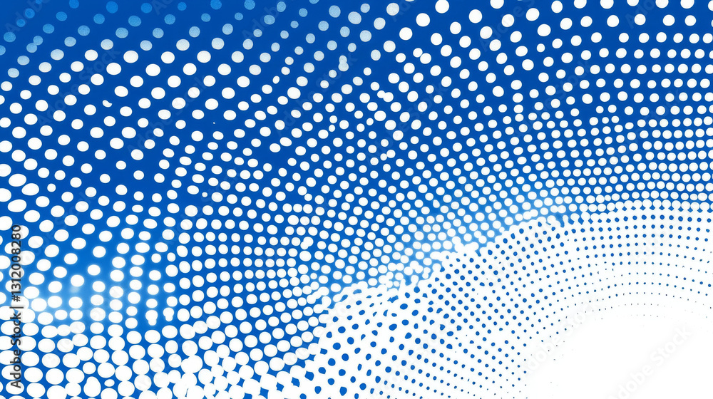 Aufkleber a gradient technology-inspired background featuring an abstract pattern of white and blue dots