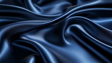 Obraz premium Deep Blue Fabric Texture with Subtle Sheen