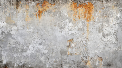 Fototapeta premium A textured concrete wall surface pattern, offering a vintage aesthetic with visible rust and wear, perfect for background use