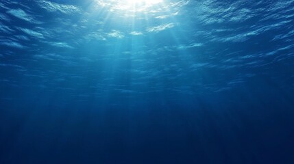 Serene Blue Water with Soft Light and Dark Tones