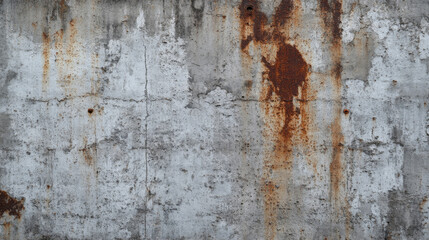 Fototapeta premium A textured concrete wall surface pattern, offering a vintage aesthetic with visible rust and wear, perfect for background use