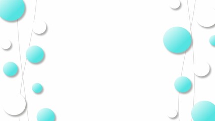 ブルーの水玉のシンプルなフレーム背景