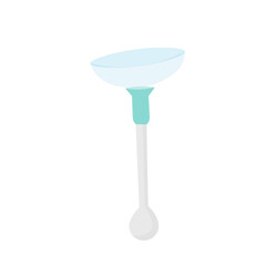 vector contact lens held by tool