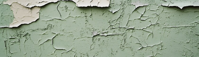 Obraz premium The close up of the wall reveals layers of peeling paint