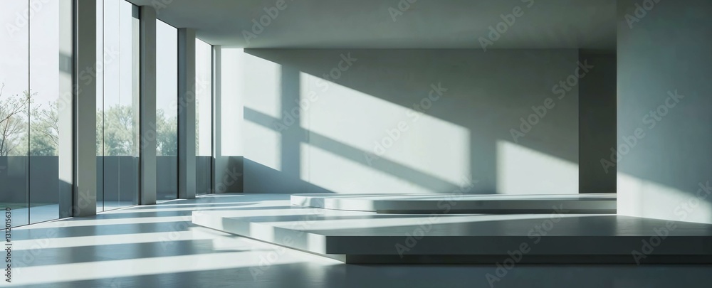 Poster conceptual portrayal of simplicity and elegance with sleek functional design