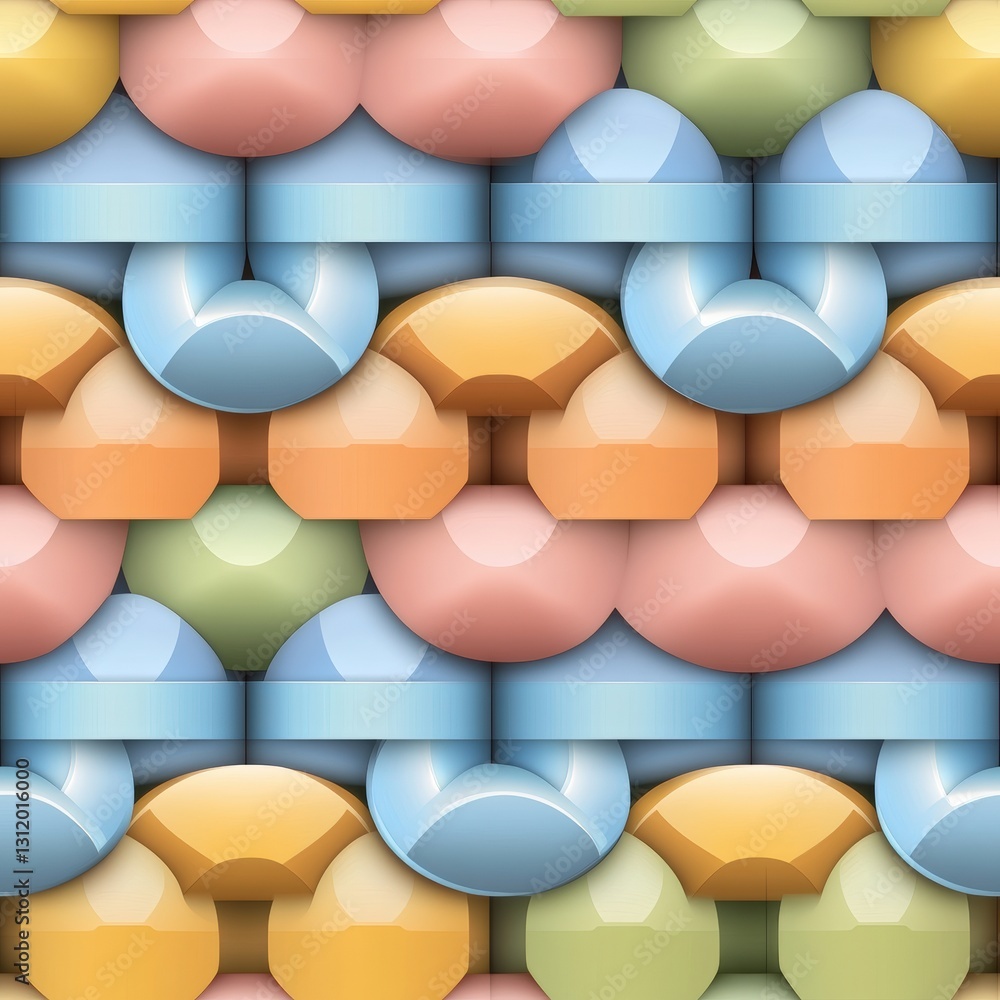 Poster seamless vibrant and colorful abstract pattern displaying a spectrum of bright colors blending toget