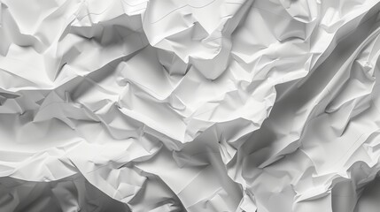 Obraz premium an artistic rendering of crumpled white paper with faint grid lines