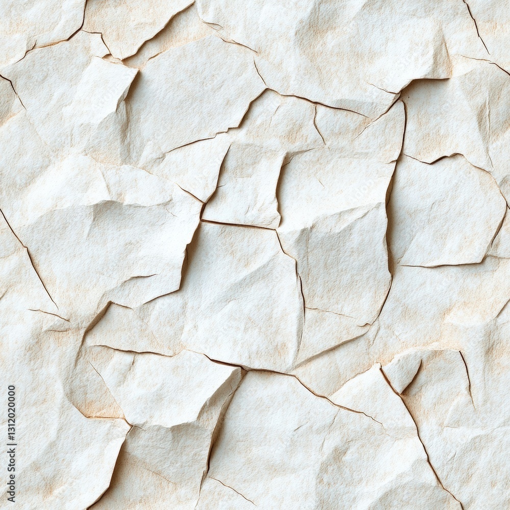 Poster seamless a piece of paper featuring numerous cracks and texture creating a distressed and aged appea