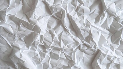 Obraz premium a detailed depiction of crumpled white paper with faint grid lines