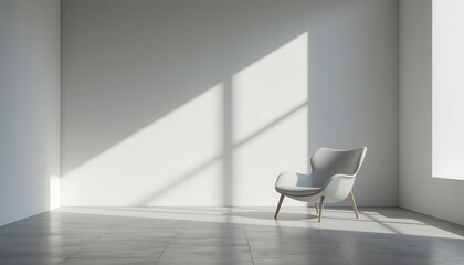 Side view of modern aesthetic armchair