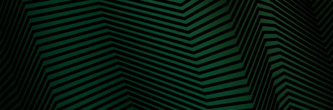 Abstract chevron dark green pattern, digital art, background design