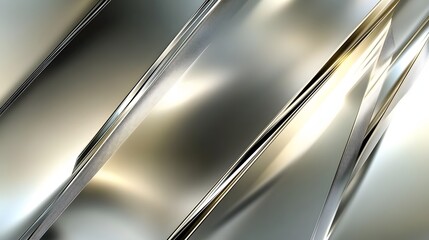 Naklejka premium Abstract Metallic Grey and Gold Diagonal Lines