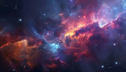 A highly detailed abstract nebula design for wallpaper